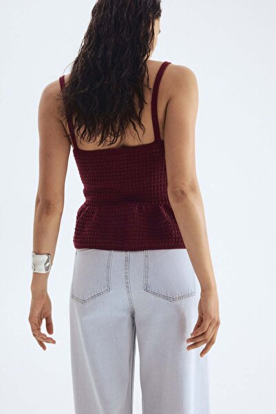 H&M Crochet-look strappy top