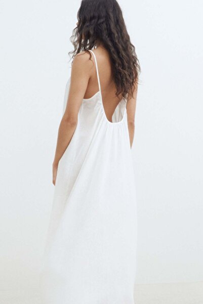 H&M Linen-blend strappy dress