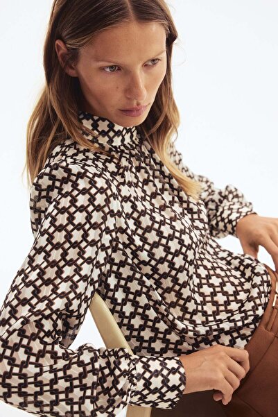 H&M Stand-collar blouse