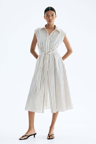 H&M Linen-blend shirt dress