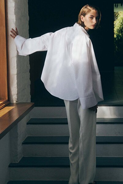 H&M بنطلون واسع مفصل