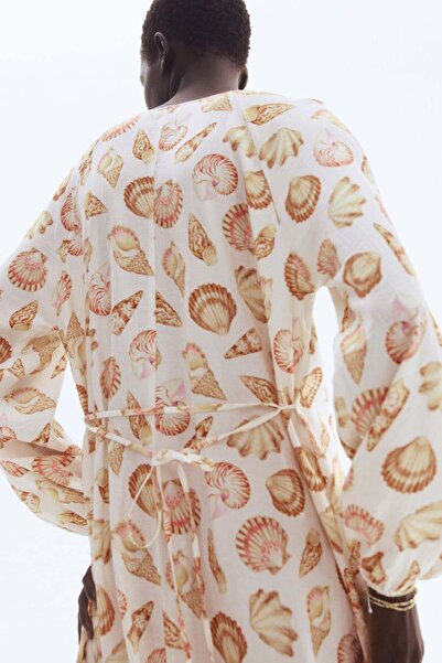 H&M Tie-belt crêpe dress