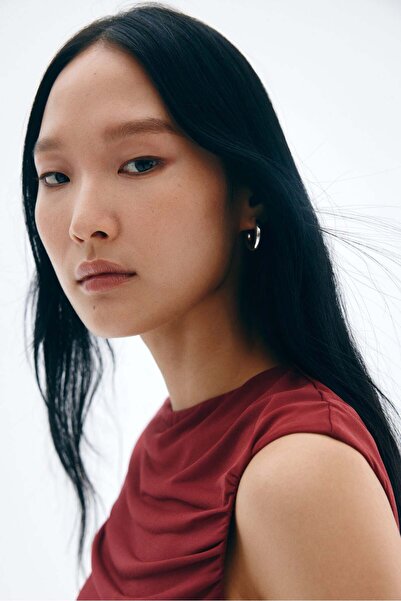 H&M Draped cap-sleeved top