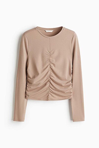 H&M Draped long-sleeved top