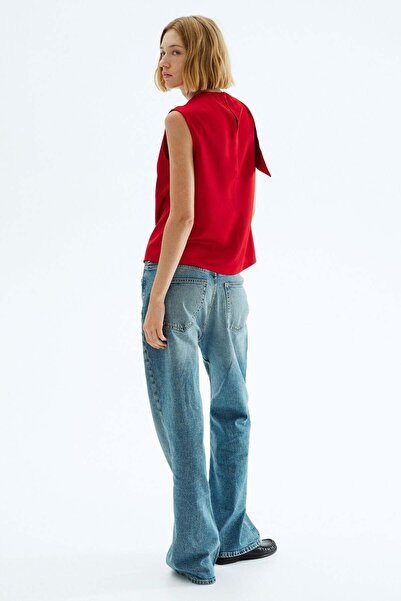 H&M Draped satin blouse