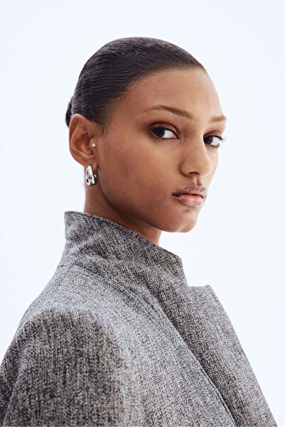 H&M Gathered-sleeve blazer