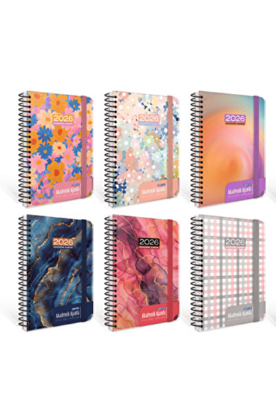 Gıpta مفكرة أسبوعية أكاديمية حلزونية مقاس 17×24 سم لعام 2026 - قطعة واحدة / 460-SHK