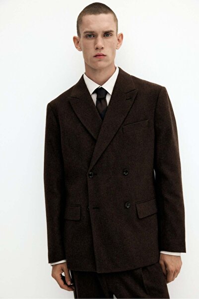 H&M سترة قصة مريحة بأزرار على الجهتين