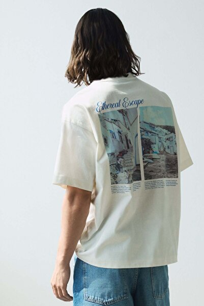 H&M Oversized Fit Printed T-shirt