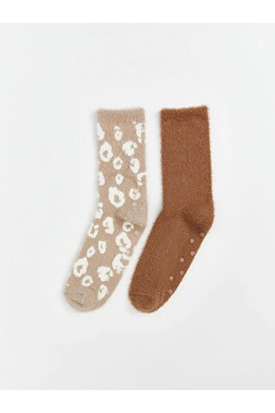 LC Waikiki Patterned Women's Home Socks 2-Pack (W5)
