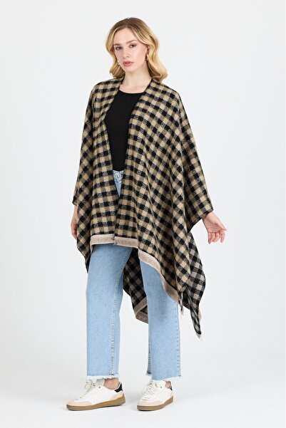 ZEMİRA HOME Poncho - Cotton Polyester Blend Stylish and High-Quality Fabric - Cream