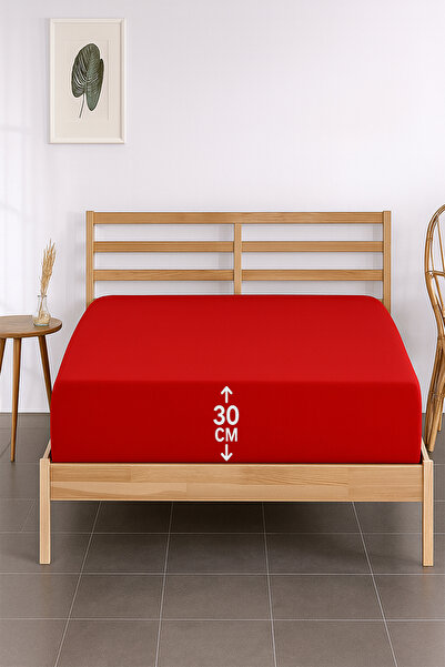 CT STONES 100% Cotton Single Premium Combed Cotton Sheet - Red