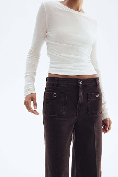 H&M Wide High Ankle Jeans