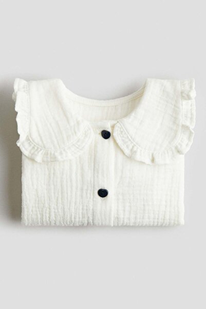 H&M بلوزة ذات ياقة