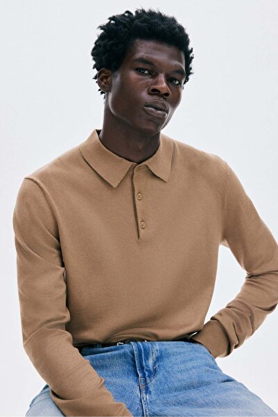 H&M Regular Fit Fine-knit polo shirt