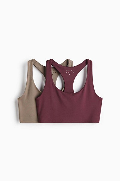 H&M 2-pack Medium support sports bras