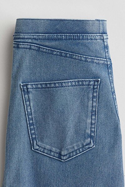 H&M Wide denim-look trousers