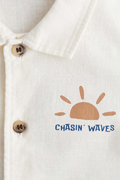 H&M Linen-blend shirt