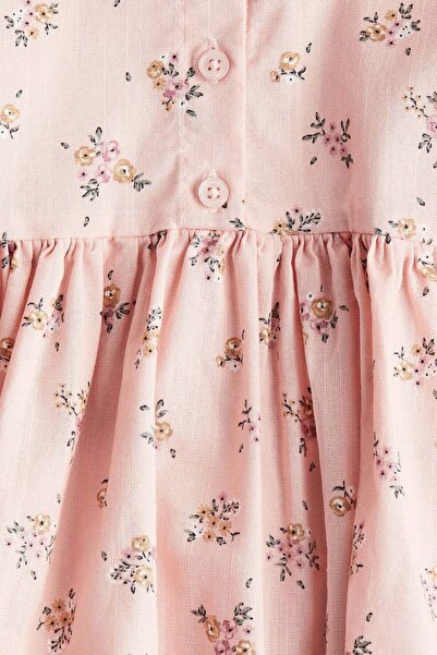 H&M فستان قطني مطبوع