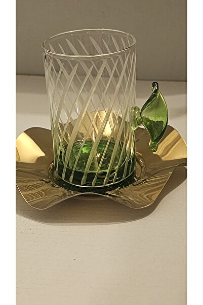 Keopsantique home 18-Piece Green Curling Tea and Coffee Set