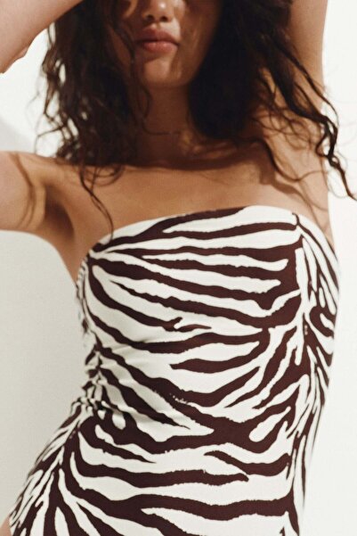 H&M Padded-cup bandeau swimsuit