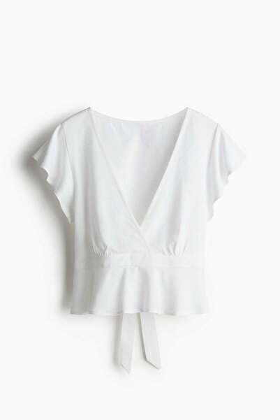 H&M Linen-blend blouse
