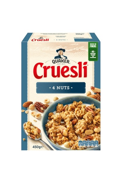 Quaker Cruesli 4 tipuri de nuci 450 g