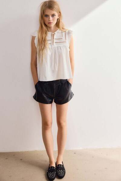 H&M Textured jersey top