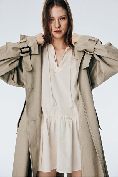 H&M Flared-hem denim dress