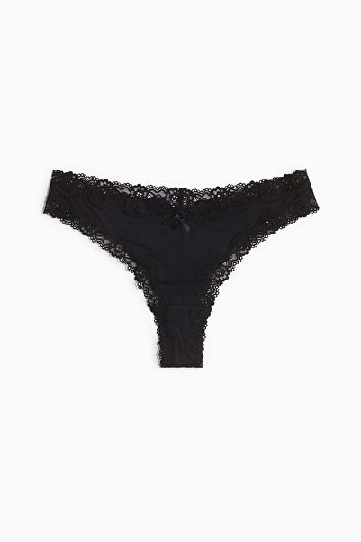 H&M 5-pack microfibre and lace Brazilian briefs