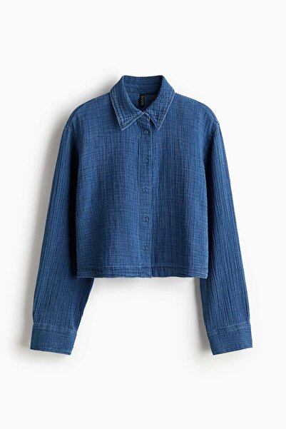 H&M Cotton muslin shirt