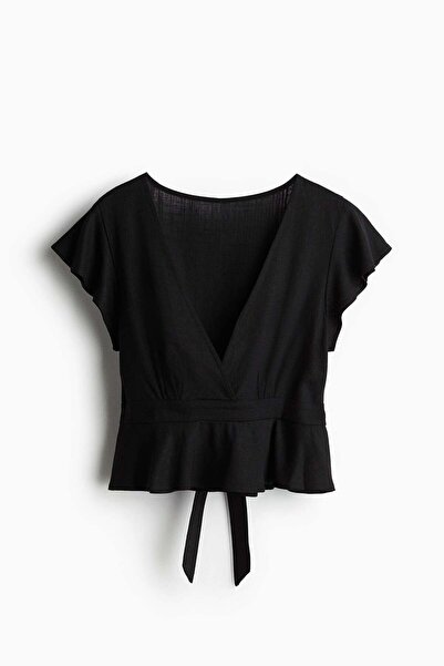 H&M Linen-blend blouse
