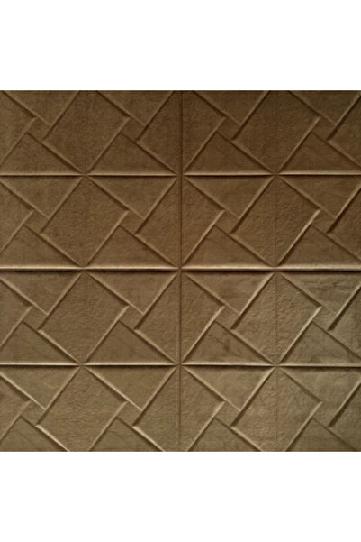 MallDeco Panou decorativ autoadeziv 3D din catifea, maro