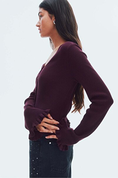 H&M Frill-trimmed cardigan