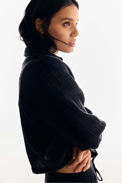 H&M Cotton muslin shirt