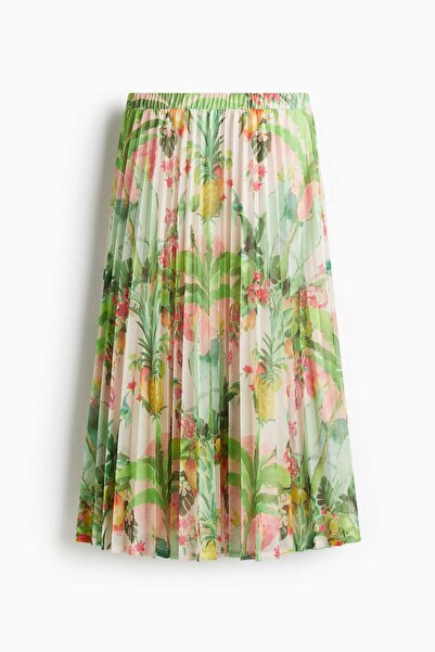 H&M Pleated midi skirt