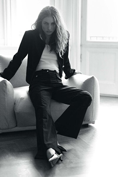 H&M Flared velvet trousers