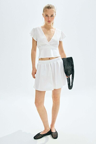 H&M Linen-blend blouse