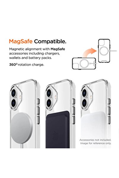 EIGER Husa Glacier Magsafe Case iPhone 16 Plus Clear