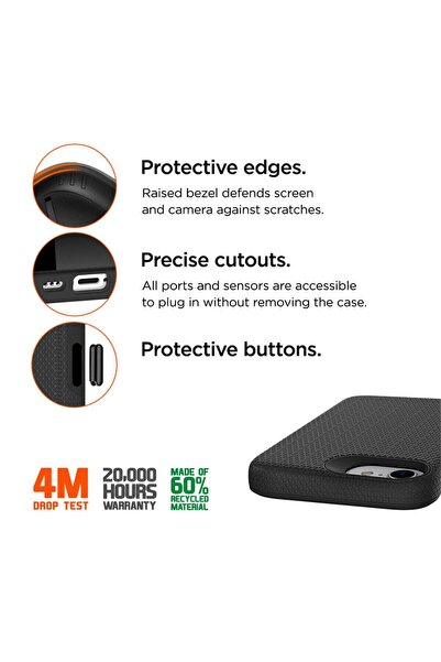 EIGER Husa North Case GRS iPhone 16e Negru