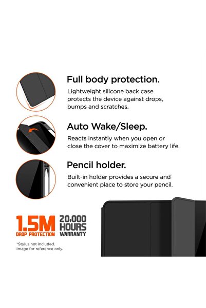 EIGER Husa Storm 250m Stylus iPad 11 (11th Gen)/ 10.9 (10th Gen) Black