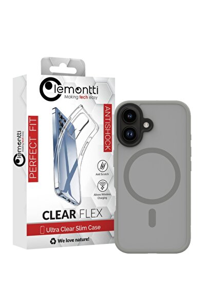 lemontti Husa Hybrid MagSafe iPhone 16 Gri