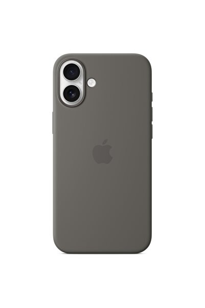 Apple Husa Originala Silicon iPhone 16, MagSafe, Stone Grey