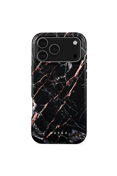 BURGA Husa Διπλής Στρώσης Magsafe Ροζ Χρυσό Μάρμαρο iPhone 17 Pro Max