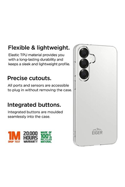 EIGER Husa Grip GRS Samsung Galaxy S25 Clear