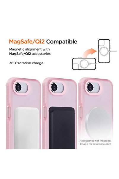 EIGER Husa Blizzard Magsafe GRS iPhone 16e Roz