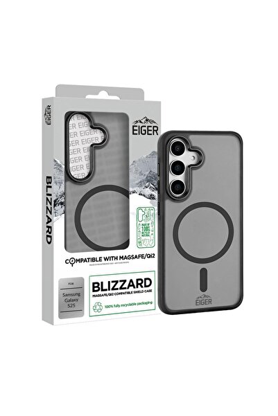 EIGER Blizzard Magsafe GRS Samsung Galaxy S25 Case Black
