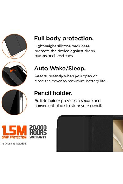 EIGER Husa Storm 250m Stylus Samsung Galaxy Tab A9 Plus Black