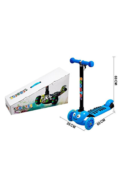CN Scooter with sounds and lights, adjustable tires, and a safe rear brake for children.