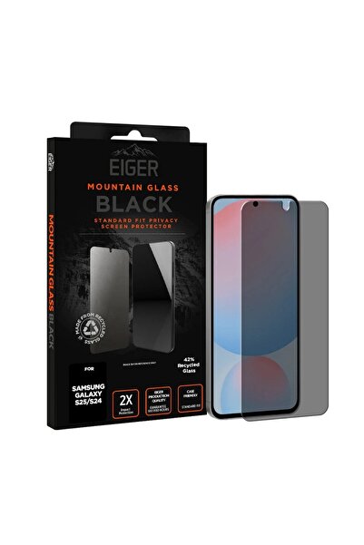 EIGER Privacy Glass Mountain Glass GRS Samsung Galaxy S25 / S24 Black